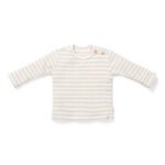 T-Shirt | Manga Comprida | Stripe Sand/White