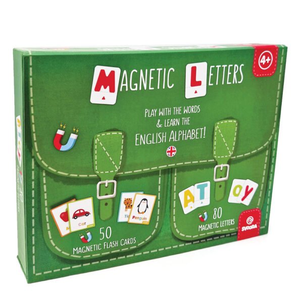 Conjunto Magnético "Brinca com as Palavras em Inglês & Aprende as Letras"