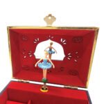 Caixa de jóias musical ‘Celestial’ com suporte para anéis e espelho largo ‘Vespera’ - Image 6