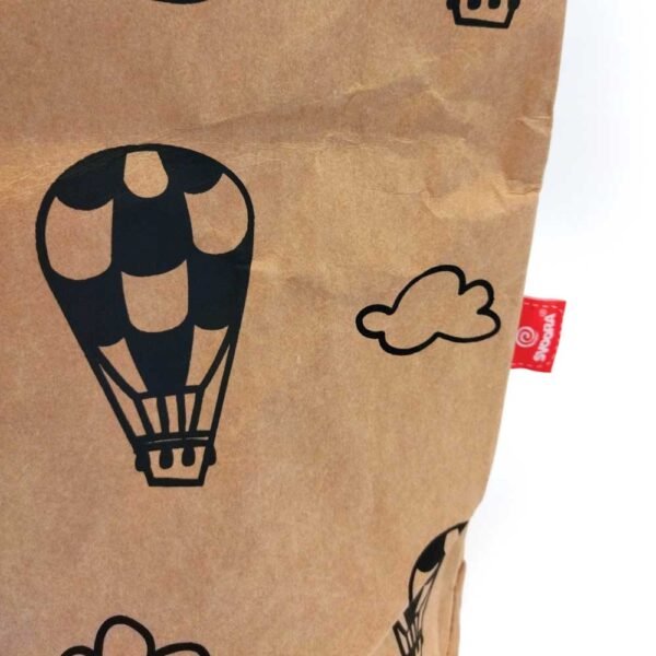 Saco de Arrumação Impermeável em Papel Kraft - 'Air Balloons' - Image 3