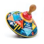 Pião de Metal com Som e Pega de Madeira "Confetti" - Image 2