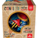 Pião de Metal com Som e Pega de Madeira "Confetti" - Image 4