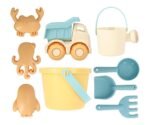 Set Brinquedos de Praia Balde com Camião - Amarelo