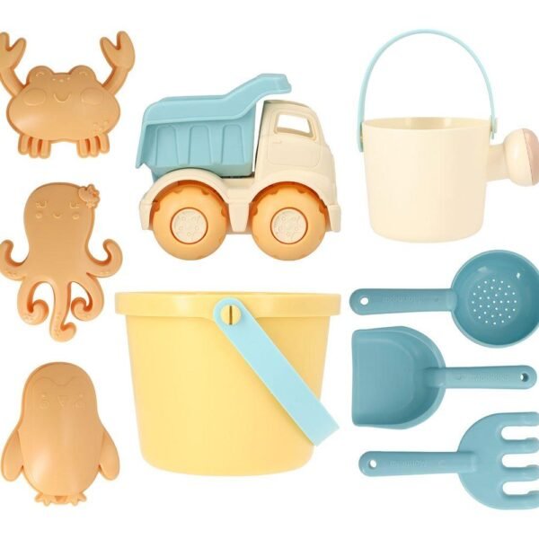 Set Brinquedos de Praia Balde com Camião - Amarelo