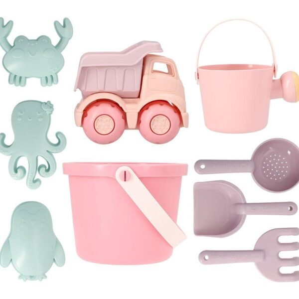 Set Brinquedos de Praia Balde com Camião - Rosa Gloss
