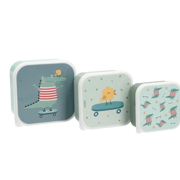 Conjunto de 3 Lancheiras Snacks - Croc