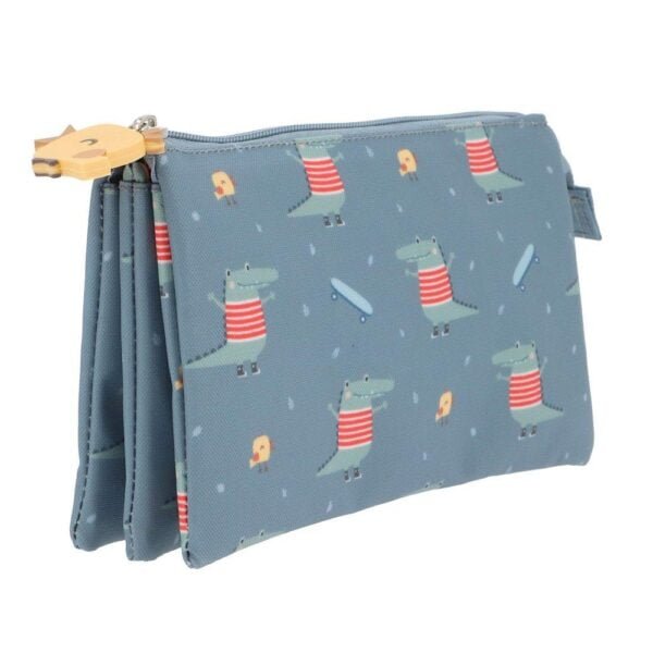 Estojo Escolar 3 Compartimentos - Croc