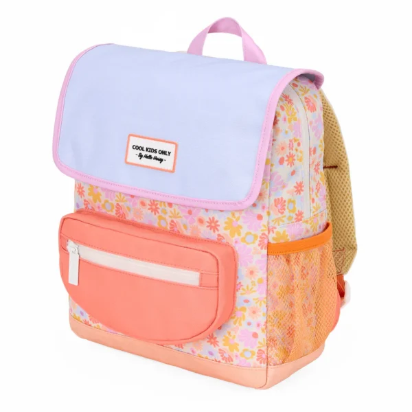 Mochila Grande (A4) 1ºCiclo - Retro Flowers - Image 1