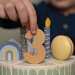 Bolo de Aniversário em Madeira - Azul - Image 6