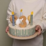 Bolo de Aniversário em Madeira - Azul - Image 4