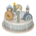 Bolo de Aniversário em Madeira - Azul