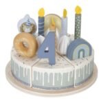Bolo de Aniversário em Madeira - Azul - Image 3