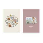 1 Poster Vintage Little Flowers - A3