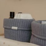 Cesto de Arrumação Grande em Malha | Pure Denim Blue - Image 3