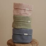 Cesto de Arrumação Pequeno em Malha | Pure Denim Blue - Image 4
