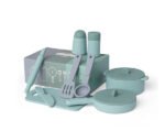 Set de Cozinha em Silicone - Verde e Cinza