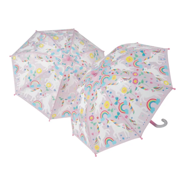 Guarda-chuva Muda de Cor - Unicórnio Arco-Íris | Floss&Rock - Image 1