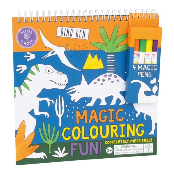Livro de Colorir Mágico - Dinossauros | Floss&Rock
