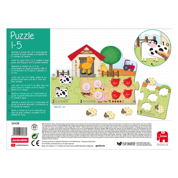 Puzzle de  Encaixe e Quantidades de 1 a 5 - Image 5
