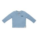 T-shirt de Manga Comprida - Waffle - Ice blue