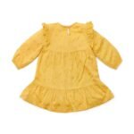 Vestido de Manga Comprida -Warm Yellow Blooming Flower - Image 2