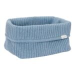 Cesto de Arrumação Grande em Malha | Pure Denim Blue