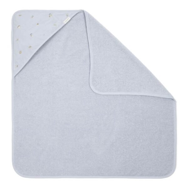 Toalha com Capuz 75×75 cm – Forest Friends Azul - Image 4
