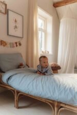 Capa de Edredão para Berço | Duvet Cover Cot | Denim Blue - Image 3