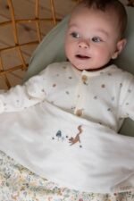 Lençol de Baixo de Alcofa | Bassinet | Pure Denim Blue - Image 3