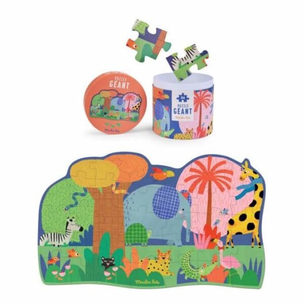Puzzle Gigante O Oásis dos Animais - Les Toupitis