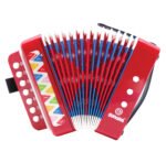 Acordeão Vermelho - 7 Teclas ( 14 notas )