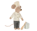 Rato Chef com Panela de Sopa e Colher