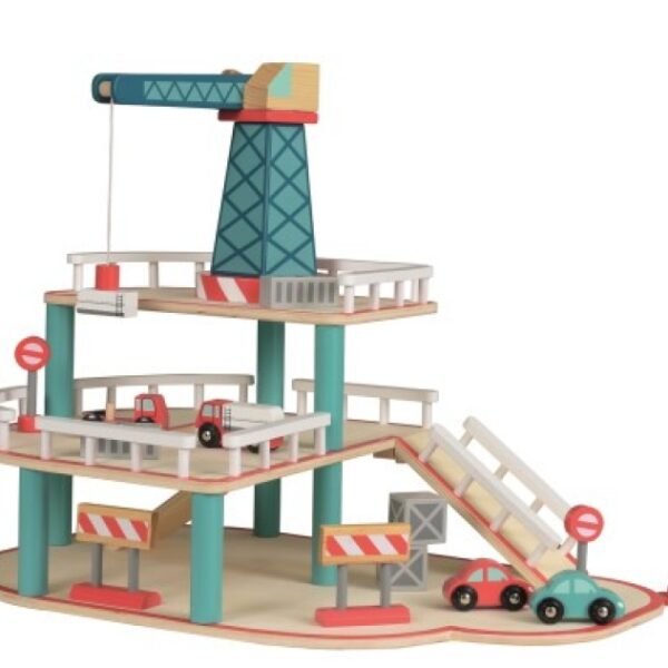 Garagem de Madeira com Grua