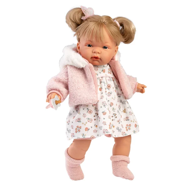 Boneca Joelle Chorona com Casaco de Lã - 38cm - Image 1
