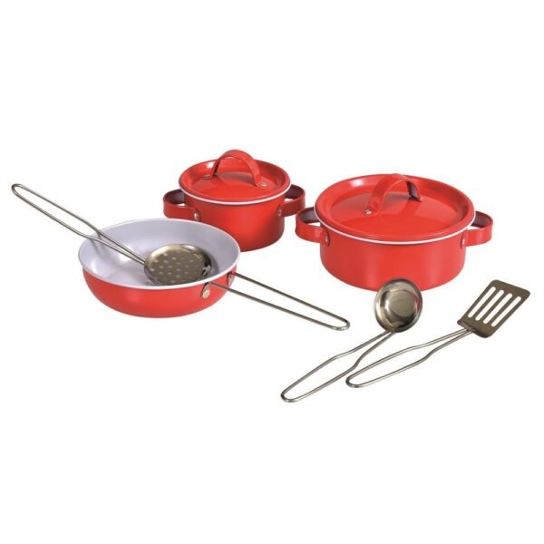 Set de Culinária em Metal com Mala Vermelha - Image 4