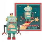 DIY - Robot de Madeira para Colorir