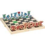 Jogo de Xadrez em Caixa de Madeira - Keith Haring