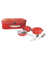 Set de Culinária em Metal com Mala Vermelha