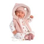 Bebé Tina Recém Nascida Chorona com Capucho - 44 cm