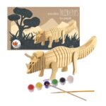 DIY - Triceratops de Madeira para Colorir - Image 2