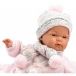 Bebé Joelle Recém Nascido Chorona com Manta Rosa - 38 cm - Image 3