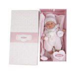 Bebé Joelle Recém Nascido Chorona com Manta Rosa - 38 cm - Image 2