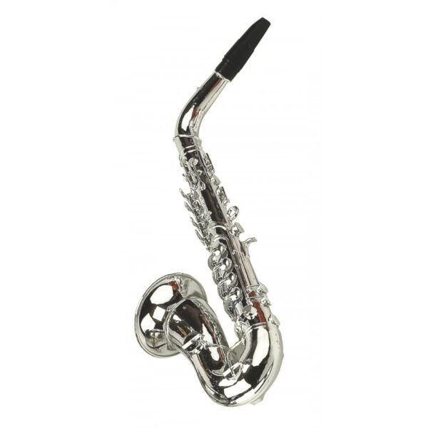 Saxofone Infantil - 37 Cm com 8 Notas Musicais - Silver - Image 1