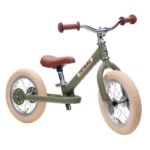 Bicicleta de Equilibrio Vintage Verde - Mate - Trybike - Image 3