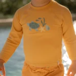 T-Shirt de Praia | Manga Comprida | Seashells Sunny Yellow - Image 2