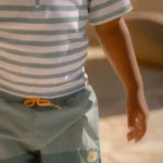 T-Shirt de Praia | Manga Curta | Stripes Surf Blue - Image 3