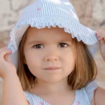 Chapéu de Praia Reversivel | Sunny Flowers Blue - Image 2