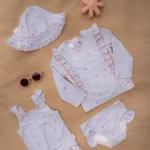 Chapéu de Praia Reversivel | Sunny Flowers Blue - Image 7