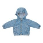 Casaco com Capuz - Denim