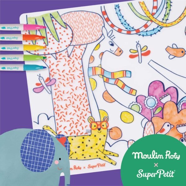 LES TOUPITIS | Moulin Roty & Super Petit - Individual em Silicone para Colorir - Image 3